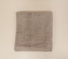 sodt borderless silver grey bath towel