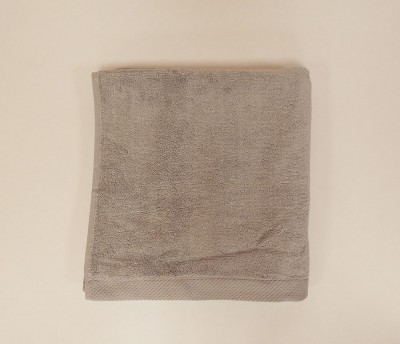 soft silver gery bath towels